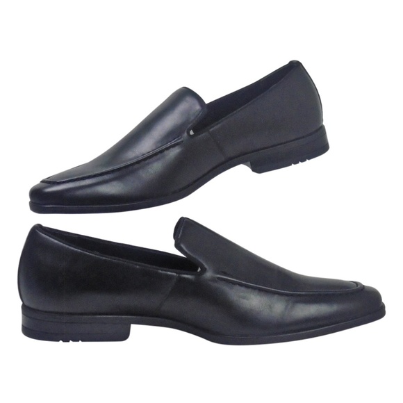 Adolfo Loafers Leather Black 10.5 NIB Men's - Picture 1 of 6